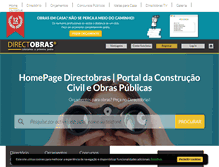 Tablet Screenshot of directobras.pt